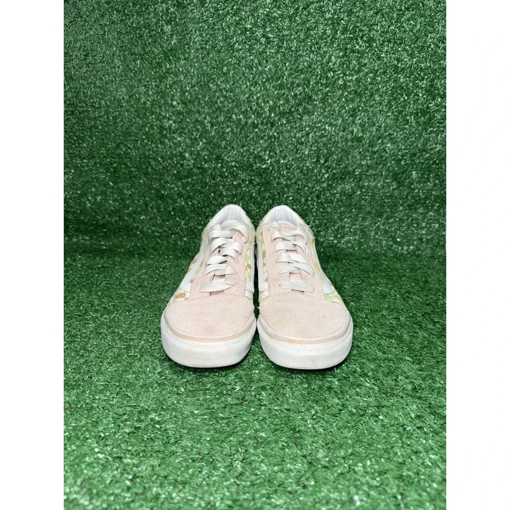 VANS‎ Old Skool Pink Checkerboard Sneakers Skate Shoes Womens 4.5 Boys 3